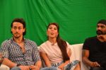 Tiger Shroff, Jacqueline Fernandez, Remo D Souza snapped in Mumbai to promote The Flying Jatt on 6th Aug 2016